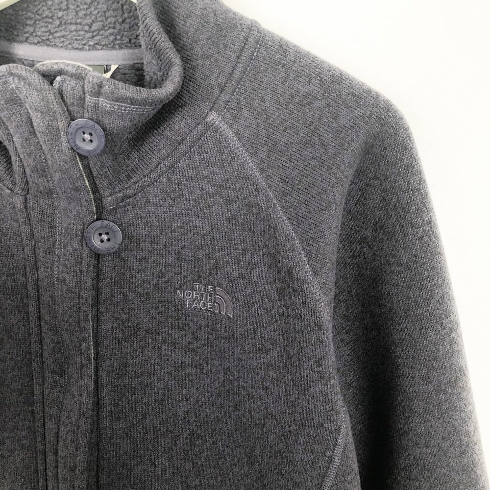 The North Face 'Crescent' Full Zip Up Fleece Jacket Sweatshirt Coat Purple - XL - Picture 6 of 12
